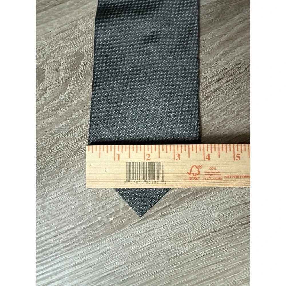 Principe Made in Italy Gray Geometric Silk Tie Mens Luxury Neck Tie 100%‎ Silk